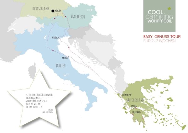 Wohnmobil oder Van Roadtrip nach Griechenland zum Nachreisen als PDF oder Heft