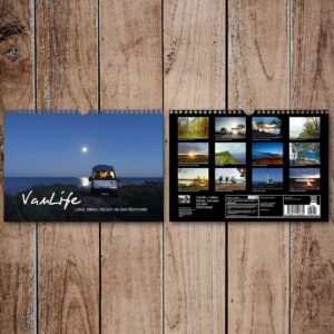 Fotokalender mit den schönsten Campingplätzen für Wohnmobil Van Camping