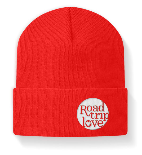 RoadtripLove Beanie Mütze RUBIN RED