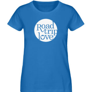 RoadtripLove Damen Organic Shirt_ROYAL BLUE