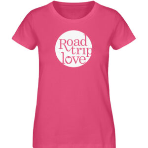 RoadtripLove Damen Organic Shirt_PINK PUNCH