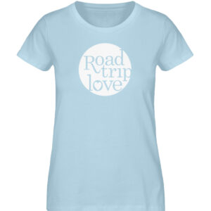 RoadtripLove Damen Organic Shirt_SKY BLUE