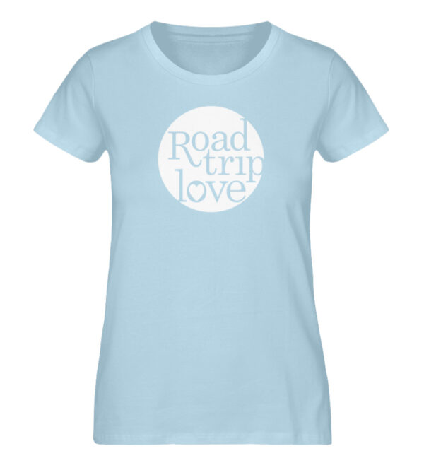 RoadtripLove Damen Organic Shirt_SKY BLUE