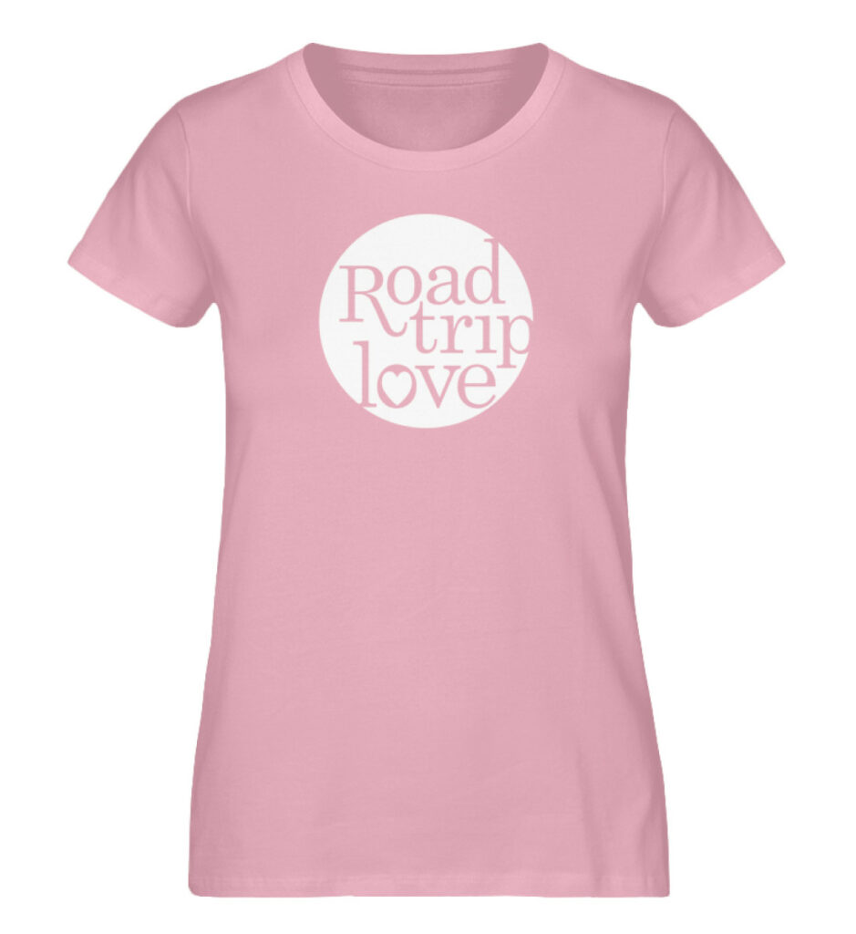RoadtripLove Damen Organic Shirt_COTTON PINK