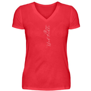 RoadTripLove - Shirt: Atme. Und lächle. - V-Neck Damenshirt-2561