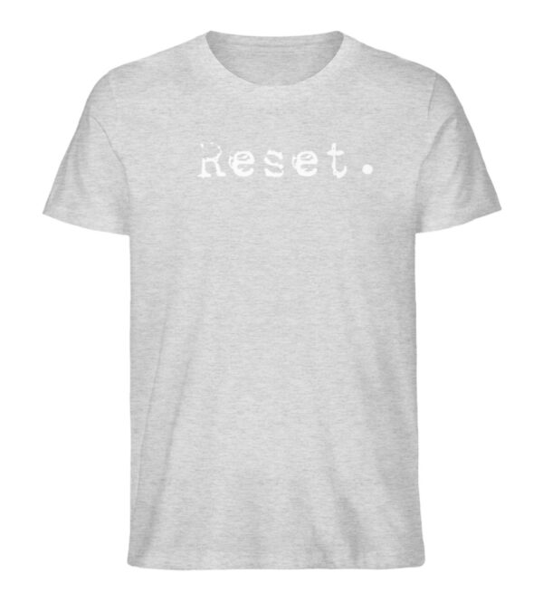 Reset - Herren Organic Shirt_HEATHER GREY