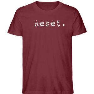Reset - Herren Organic Shirt_BURGUNDY