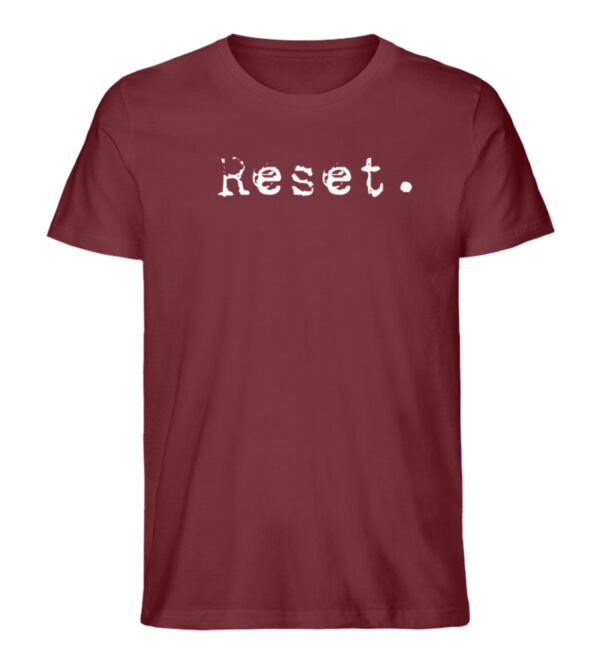 Reset - Herren Organic Shirt_BURGUNDY