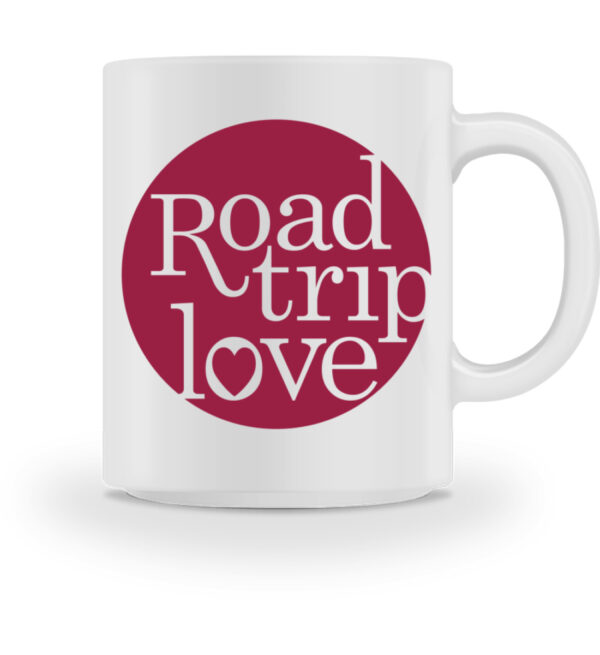 RoadTripLove - Tasse mit Himbeerrot - Tasse-3