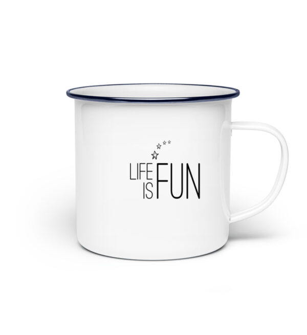 RoadtripLove - Life is Fun - Emaille Tasse-3