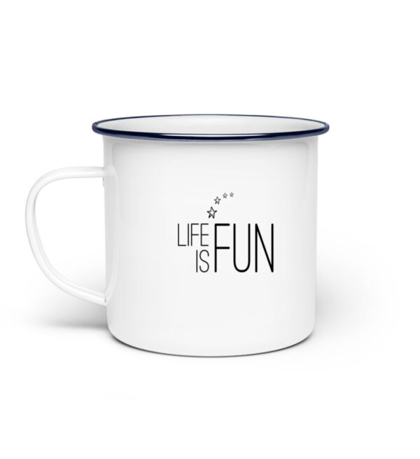 RoadtripLove - Life is Fun - Emaille Tasse-3