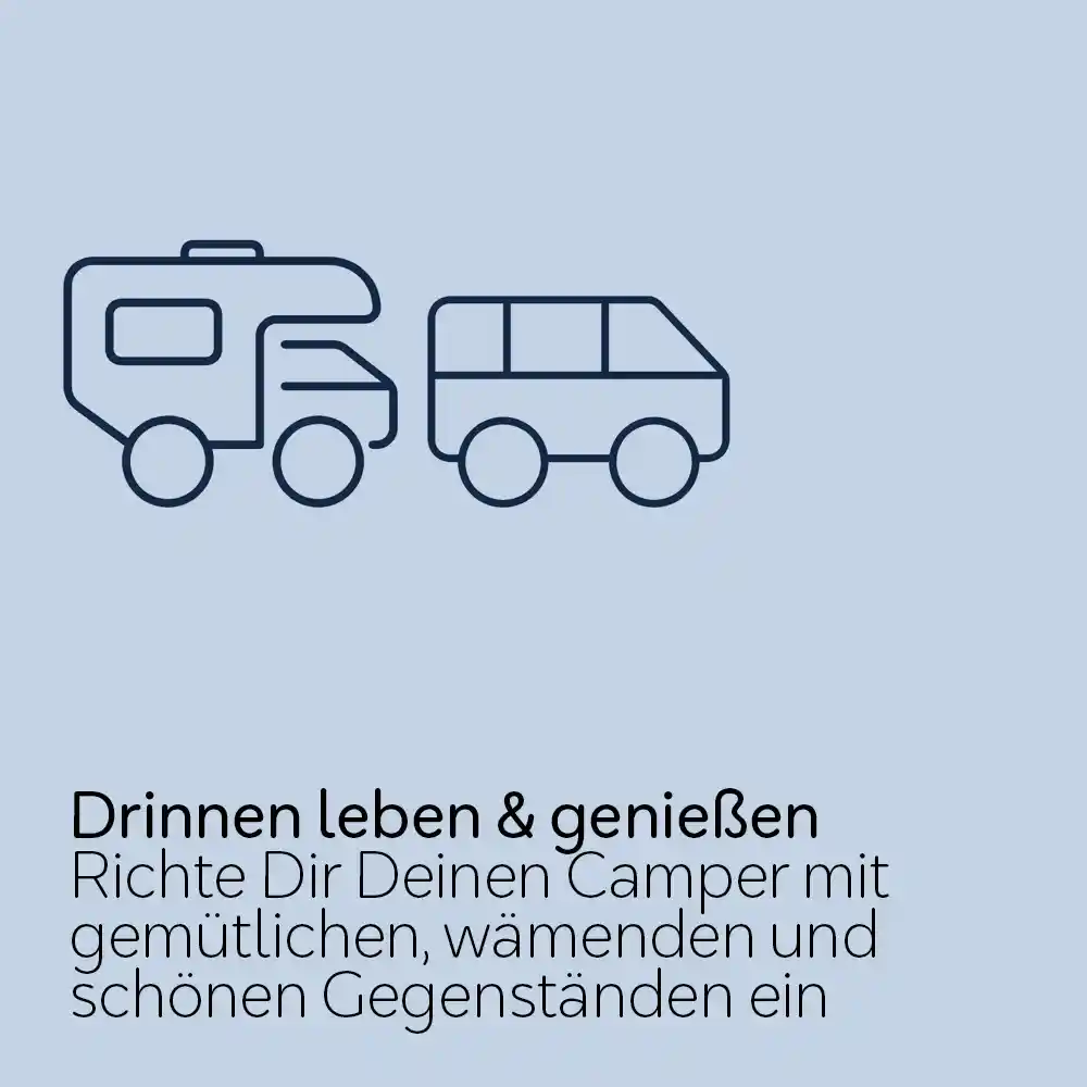 Einrichtung für Camper, Van oder Wohnmobil innen