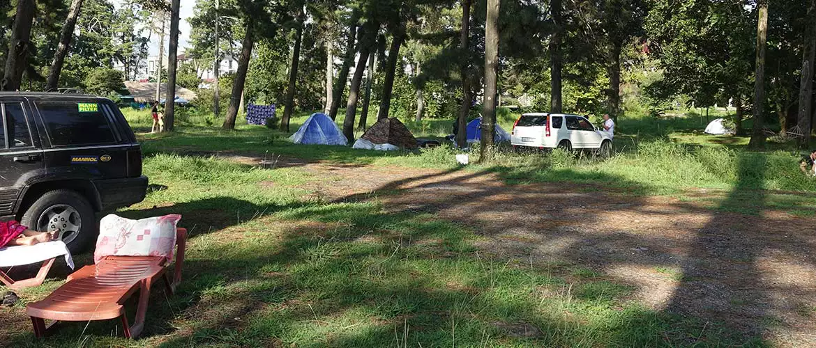 Campingplatz Black Sea Georgien Schwarzes Meer