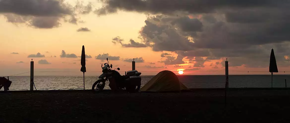 Campingplatz Black Sea Georgien Schwarzes Meer