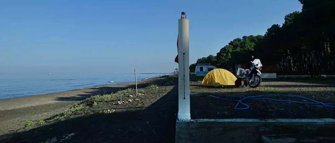 Campingplatz Black Sea Georgien Schwarzes Meer