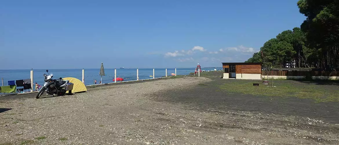 Campingplatz Black Sea Georgien Schwarzes Meer