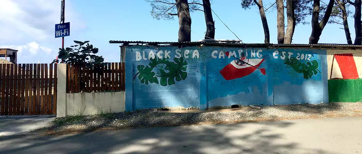 Campingplatz Black Sea Georgien Schwarzes Meer