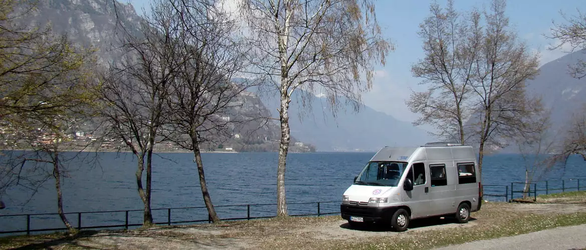 Campingplatz Lago Idro Wohnmobil Van