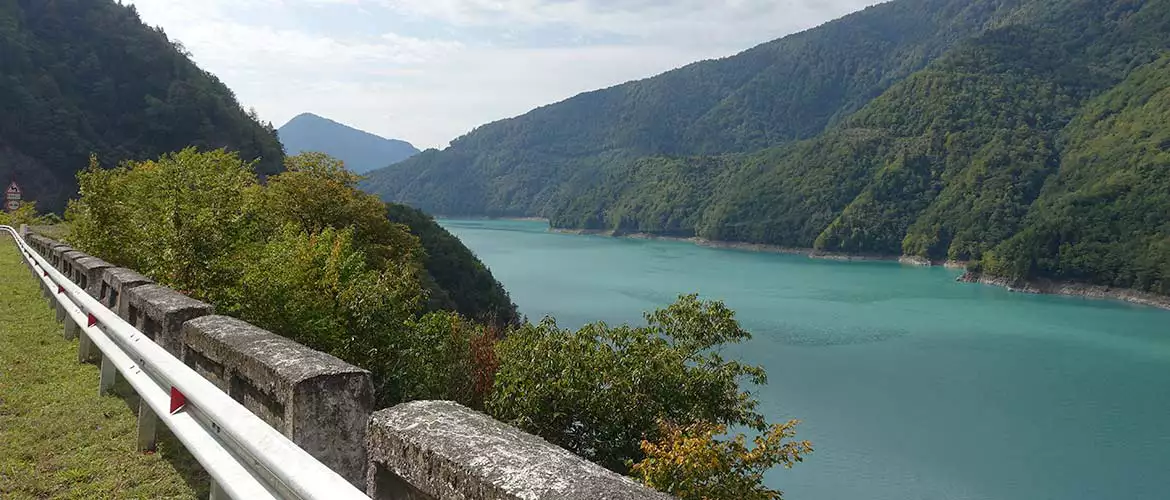 Campingplatz Enguri Stausee Georgien