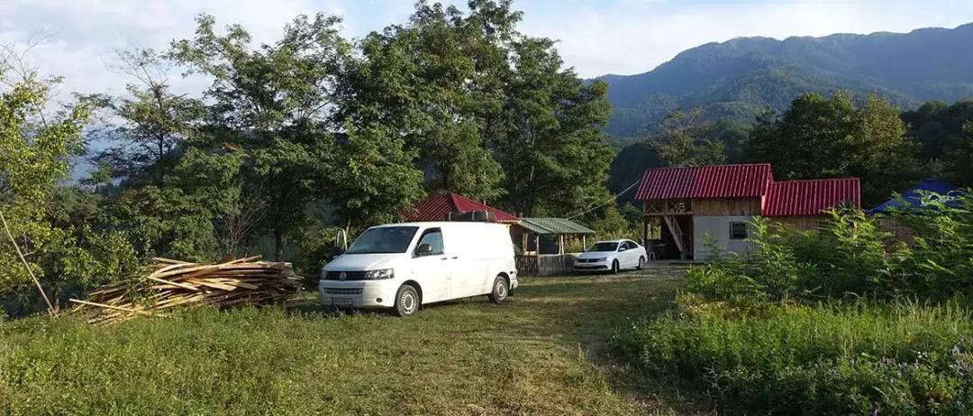 Campingplatz Enguri Stausee Georgien