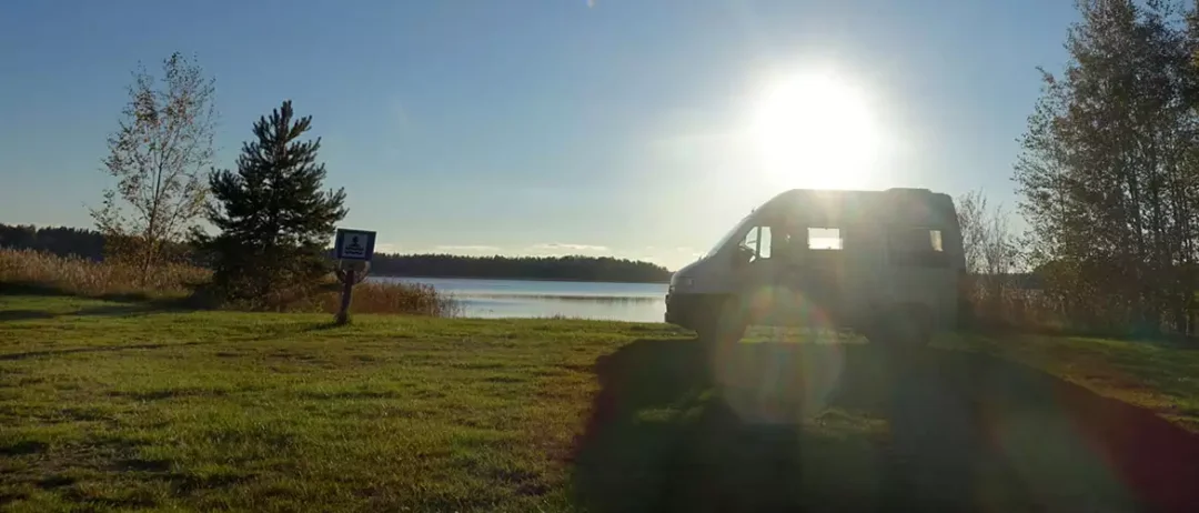 Campingplatz Vaalimaa Meer Finnland Wohnmobil