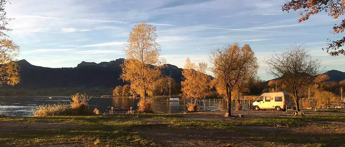 Campingplatz Panorama Harras Chiemsee Bayern