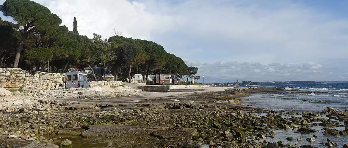 Kroatien Campingplatz Istrien Van Wohnmobil