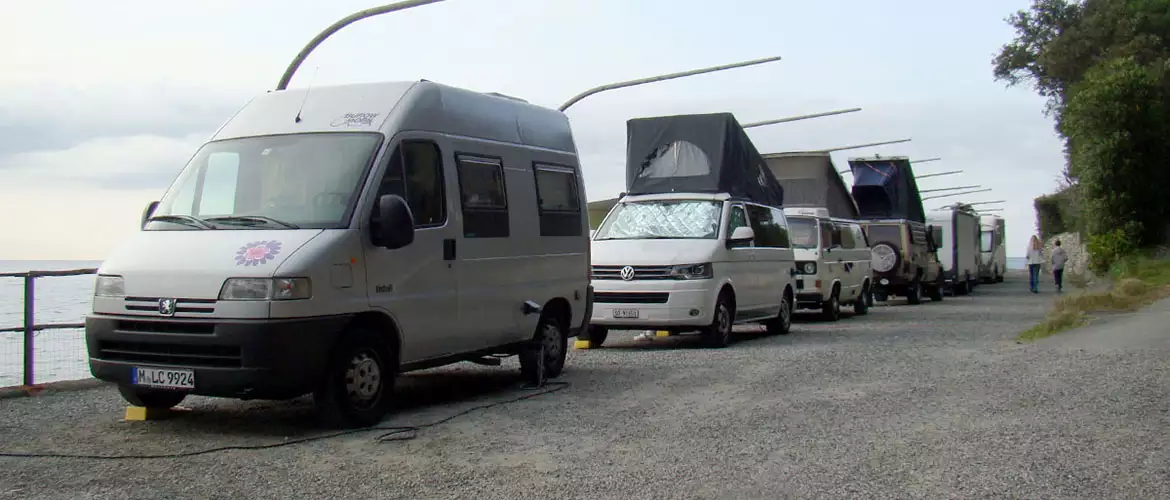 Campingplatz Ligurien Italien Wohnmobil Van