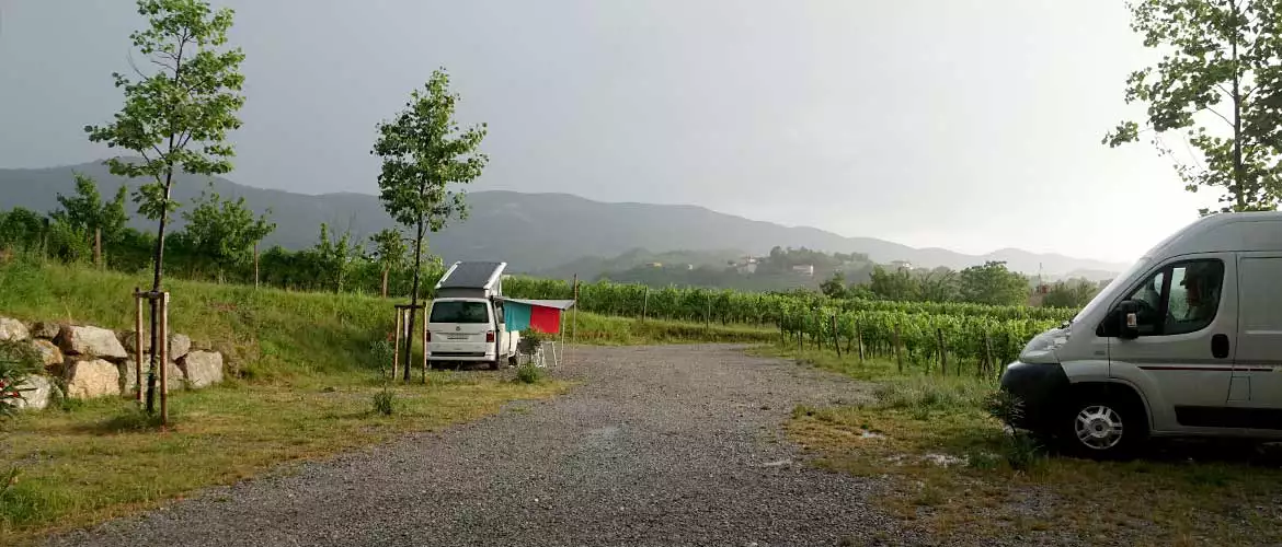 Camping Saksida Slowenien Wohnmobil Van