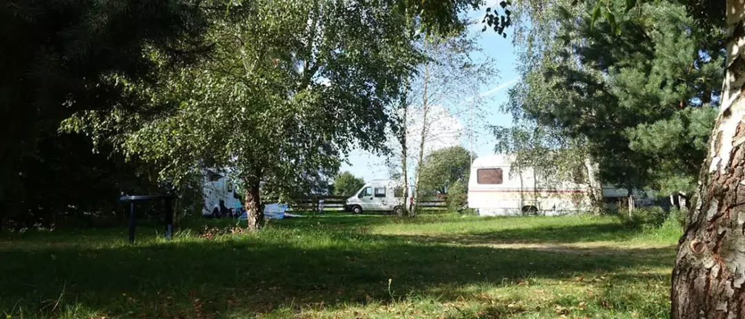 Campingplatz Sarbskosee Polen Van Wohnmobil