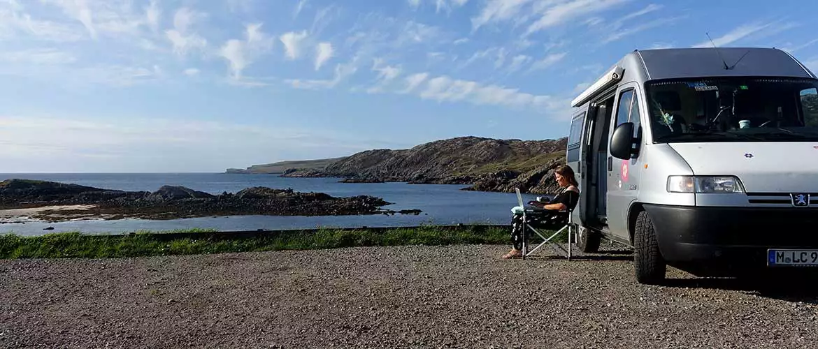 Campingplatz Scourie NC500 Schottland