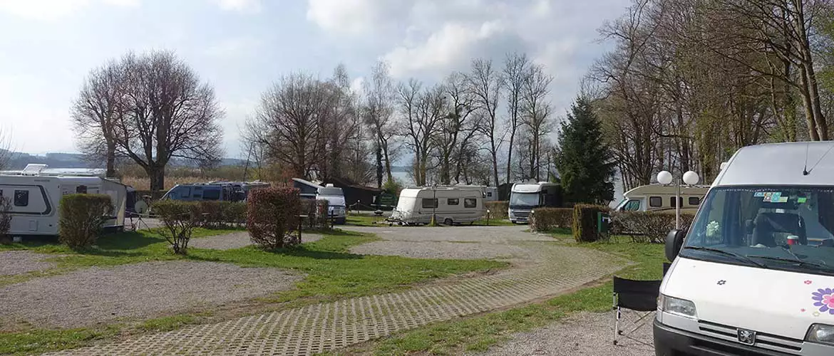 Campingplatz Chiemsee Bayern Van Wohnmobil