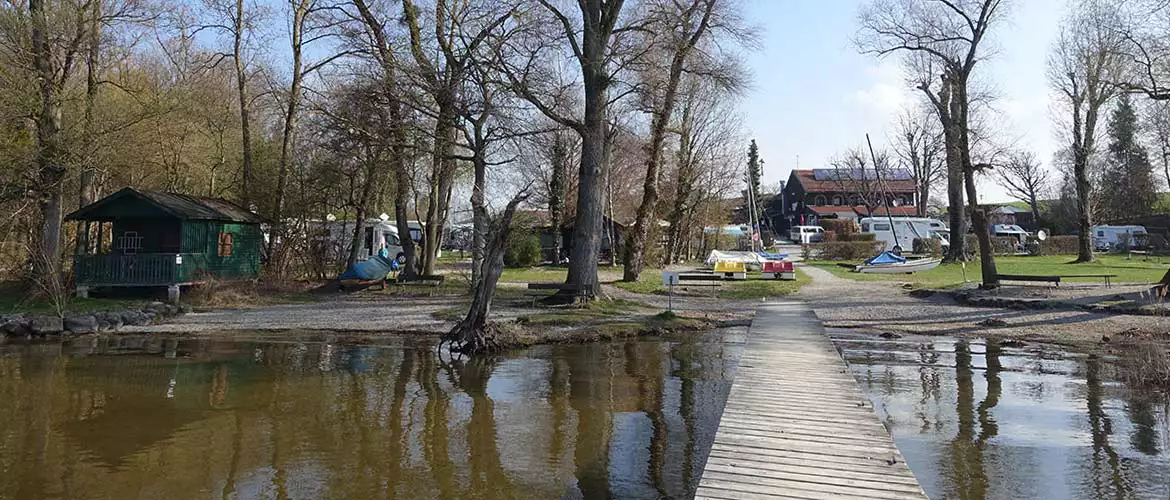 Campingplatz Chiemsee Bayern Van Wohnmobil