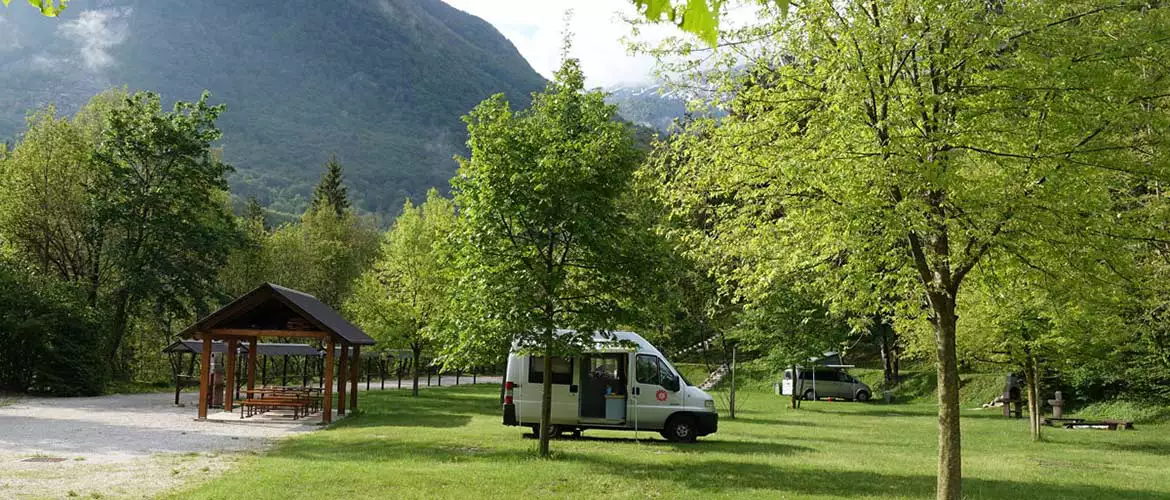 Campingplatz Vodenca Slowenien Soca