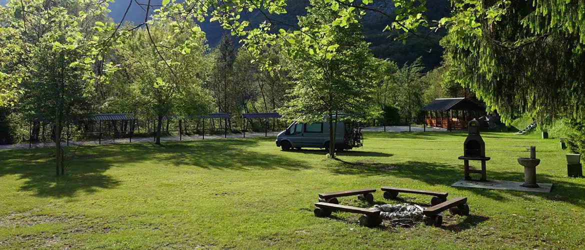 Campingplatz Vodenca Slowenien Soca