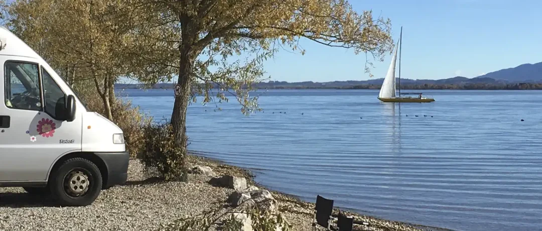 Campingplatz Chiemsee Bayern Panorama Harras