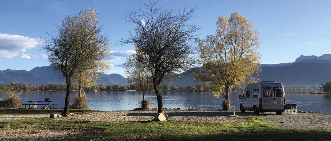 Campingplatz Chiemsee Bayern Panorama Harras