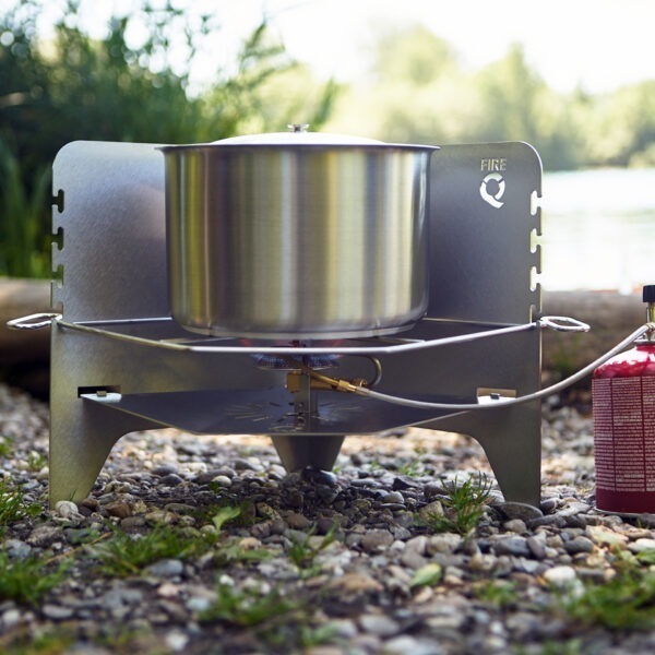 Kochtöpfe Töpfe Edelstahl für Camping mit Gas oder Holzfeuer