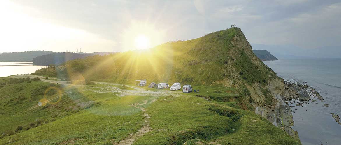 Alleinreisen Wohnmobil Van Camping Roadtrip