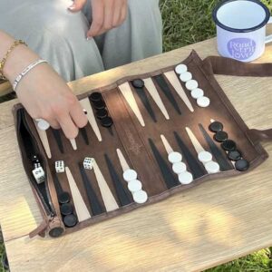 Backgammon für Camping und Reise