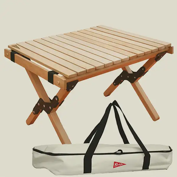 Stabiler Campingtisch Holztisch für Camping mit kleinem Packmaß
