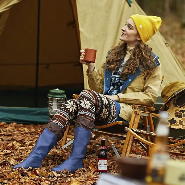 Faltbare Gummistiefel für Camping