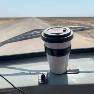 Silwy to-go Becher aus Porzellan magnetisch für Roadtrip und Vanlife