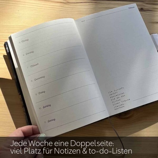 Kalenderbuch Terminkalender A5 Wochenkalender