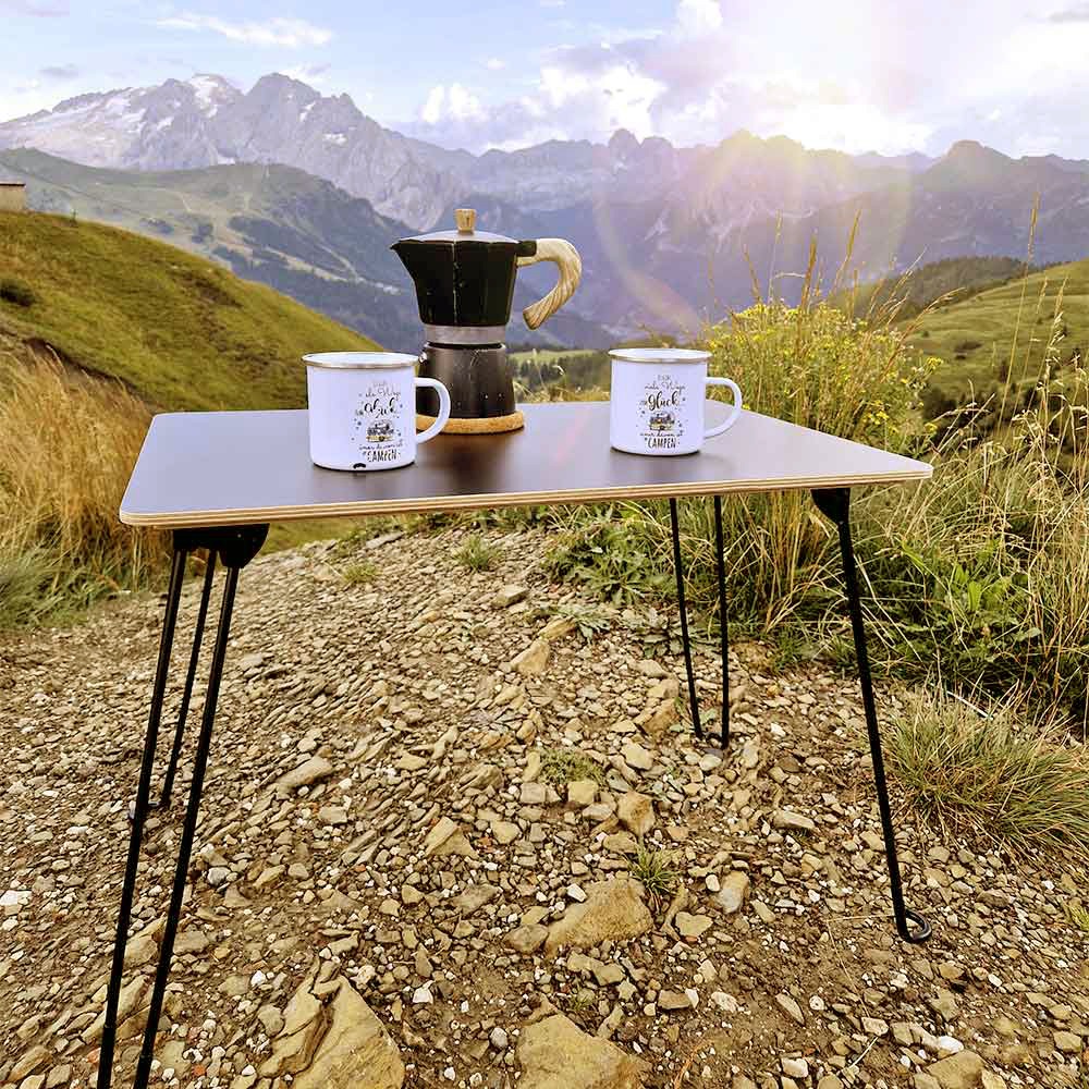 Der kleine praktische Klapptisch für Camping im Eurobox Formst