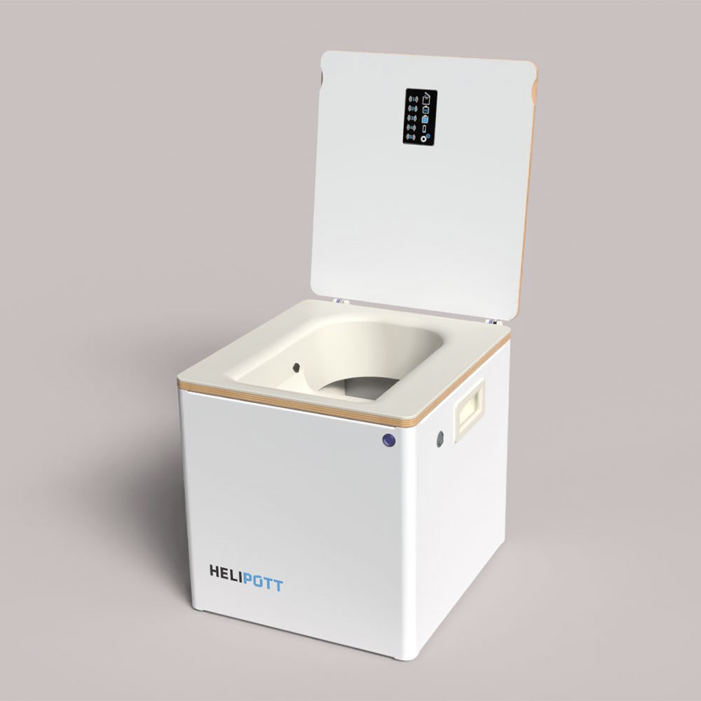 Die Komposttoilette bzw. Trockentrenntoilette Helipott ist die umweltfreundliche Campingtoilette im Wohnmobil
