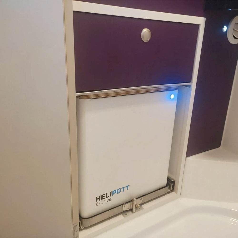 Die Komposttoilette bzw. Trockentrenntoilette Helipott ist die umweltfreundliche Campingtoilette im Wohnmobil
