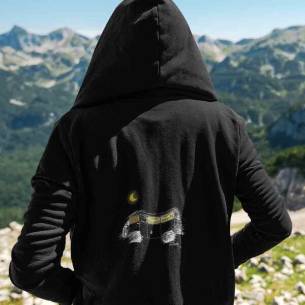 UAZ Buchanka bei Nacht als Skizze für Hoodie, Shirt, Tasse, Merchandising