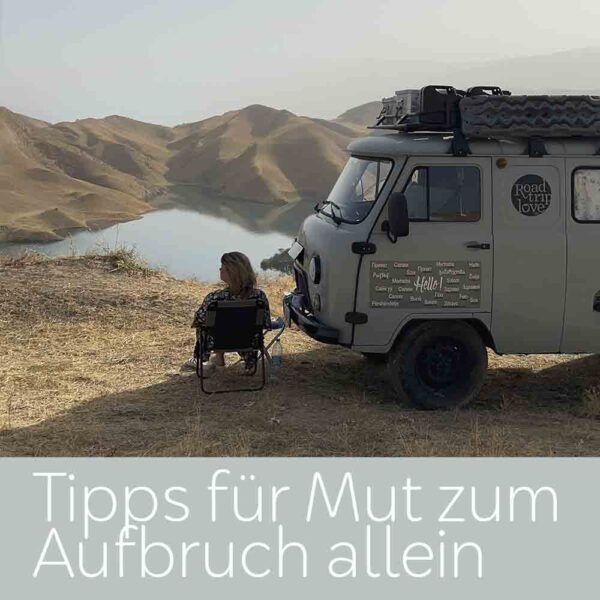 Alle Tipps von Susanne Flachmann zum alleine Reisen, Solo Roadtrip, Vanlife, Camping im Wohnmobil oder Van und Alleinreisen