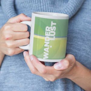 RoadtripLove Keramiktasse für Camping, Roadtrip mit Wanderlust und Fernwehfreude